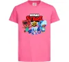 Детская футболка Brawl Stars Герої Ярко-розовый фото