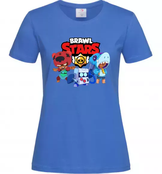 Женская футболка Brawl Stars Герої Ярко-синий фото