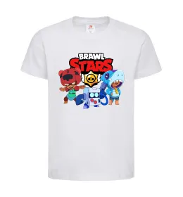 Дитяча футболка Brawl Stars Герої Білий фото
