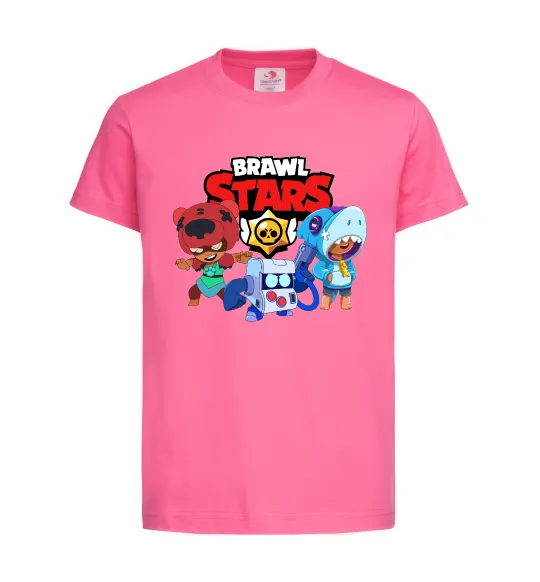 Детская футболка Brawl Stars Герої Ярко-розовый фото