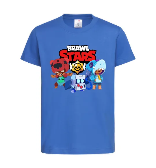 Детская футболка Brawl Stars Герої Ярко-синий фото