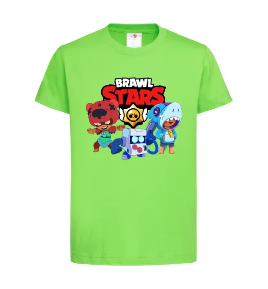 Детская футболка Brawl Stars Герої Лаймовый фото