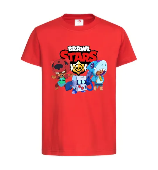 Детская футболка Brawl Stars Герої Красный фото