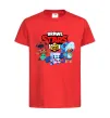 Детская футболка Brawl Stars Герої Красный фото
