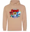 Мужская толстовка (худи) Brawl Stars Герої Песочный фото