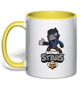 Чашка з кольоровою ручкою Brawl Stars Edgar Ніжно рожевий фото