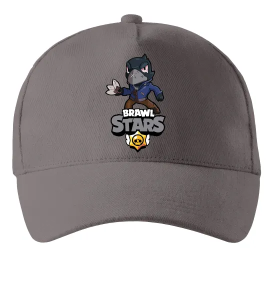 Кепка Brawl Stars Ворон Серый фото