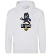Мужская толстовка (худи) Brawl Stars Ворон Серый меланж фото