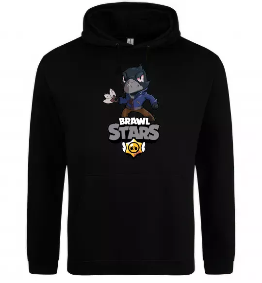Женская толстовка (худи) Brawl Stars Ворон Черный фото
