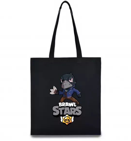 Эко-сумка Brawl Stars Ворон Черный фото