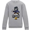 Детский Свитшот Brawl Stars Ворон Серый меланж фото