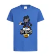 Детская футболка Brawl Stars Ворон Ярко-синий фото