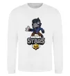 Свитшот Brawl Stars Ворон Белый фото