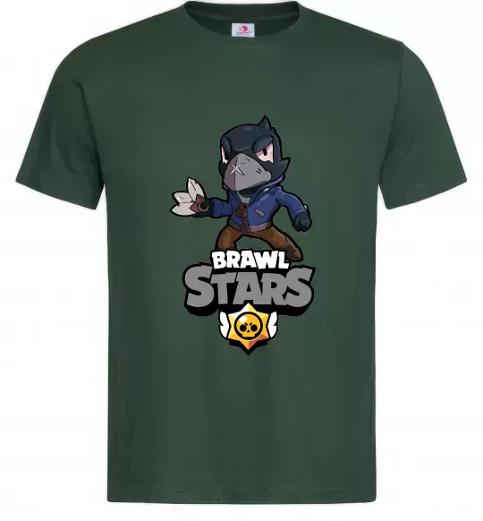 Мужская футболка Brawl Stars Ворон Темно-зеленый фото