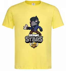 Мужская футболка Brawl Stars Ворон Лимонный фото