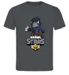 Мужская футболка Brawl Stars Ворон Графит фото