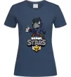 Женская футболка Brawl Stars Ворон Темно-синий фото