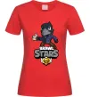 Женская футболка Brawl Stars Ворон Красный фото