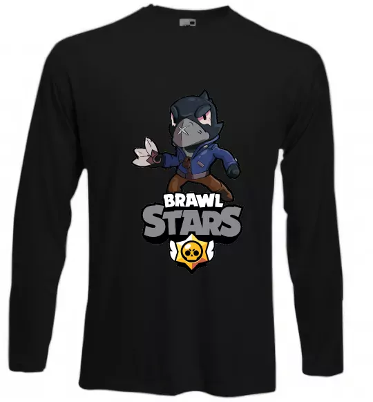 Лонгслив Brawl Stars Ворон Черный фото