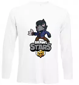 Лонгслив Brawl Stars Ворон Белый фото