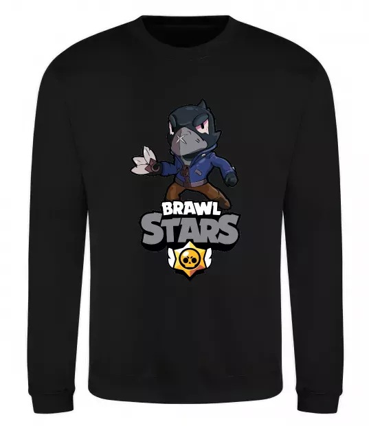 Свитшот Brawl Stars Ворон Черный фото