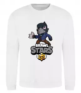 Свитшот Brawl Stars Ворон Белый фото