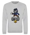 Свитшот Brawl Stars Ворон Серый меланж фото