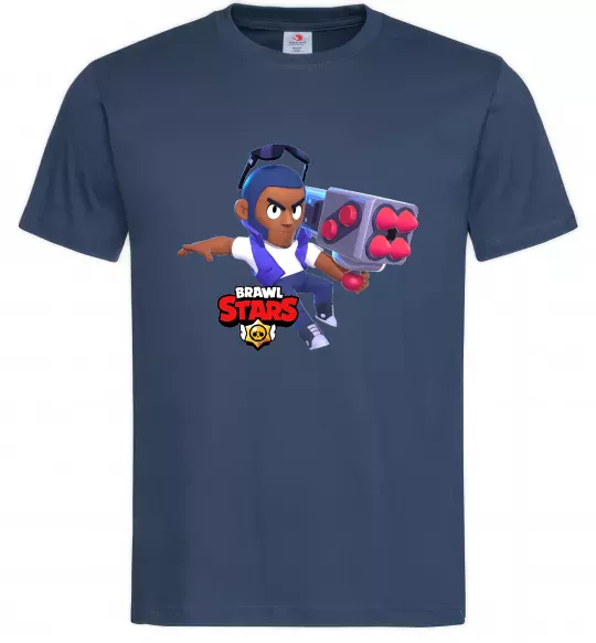 Чоловіча футболка Brawl Stars Брок Темно-синій фото