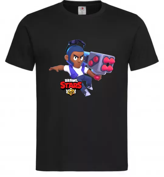 Чоловіча футболка Brawl Stars Брок Чорний фото