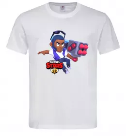 Мужская футболка Brawl Stars Брок Белый фото