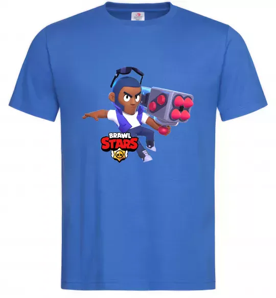Чоловіча футболка Brawl Stars Брок Яскраво-синій фото