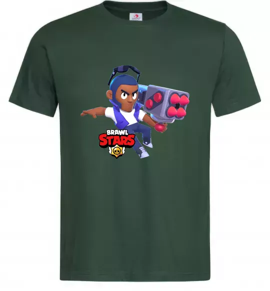 Чоловіча футболка Brawl Stars Брок Темно-зелений фото