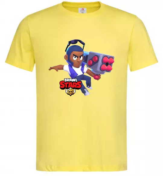 Чоловіча футболка Brawl Stars Брок Лимонний фото