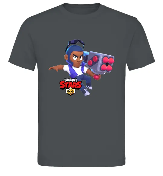 Чоловіча футболка Brawl Stars Брок Графіт фото