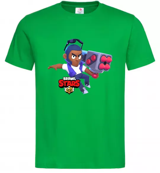 Чоловіча футболка Brawl Stars Брок Зелений фото