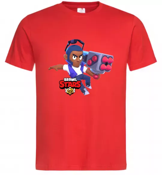 Чоловіча футболка Brawl Stars Брок Червоний фото