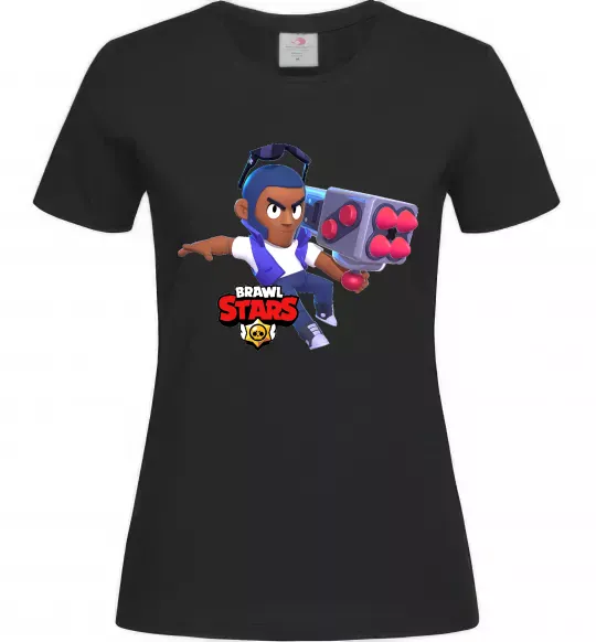 Женская футболка Brawl Stars Брок Черный фото