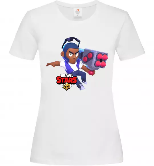 Женская футболка Brawl Stars Брок Белый фото