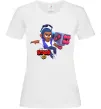 Женская футболка Brawl Stars Брок Белый фото