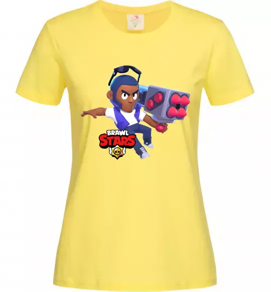 Женская футболка Brawl Stars Брок Лимонный фото