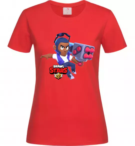 Женская футболка Brawl Stars Брок Красный фото