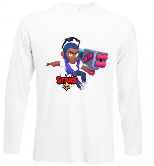 Лонгслив Brawl Stars Брок Белый фото