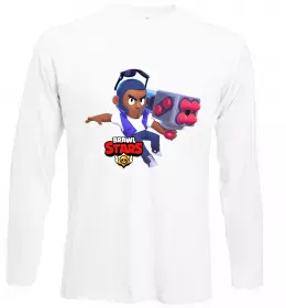 Лонгслив Brawl Stars Брок Белый фото