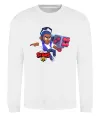 Свитшот Brawl Stars Брок Белый фото
