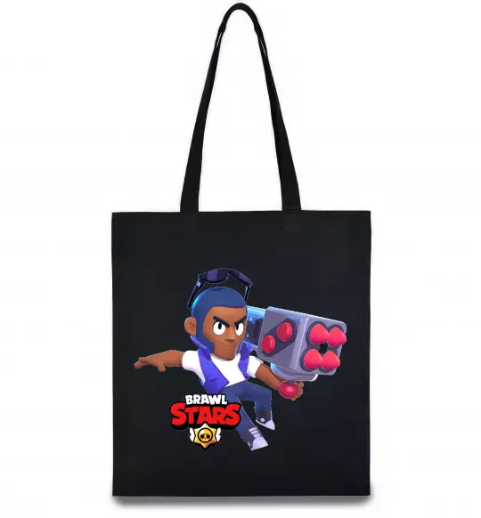 Эко-сумка Brawl Stars Брок Черный фото