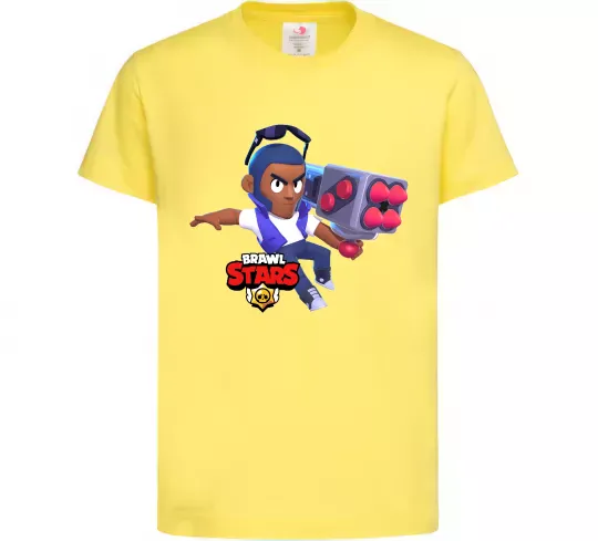 Детская футболка Brawl Stars Брок Лимонный фото