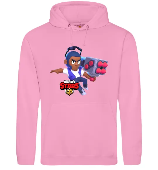 Жіноча толстовка (худі) Brawl Stars Брок Рожевий фото