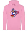 Жіноча толстовка (худі) Brawl Stars Брок Рожевий фото