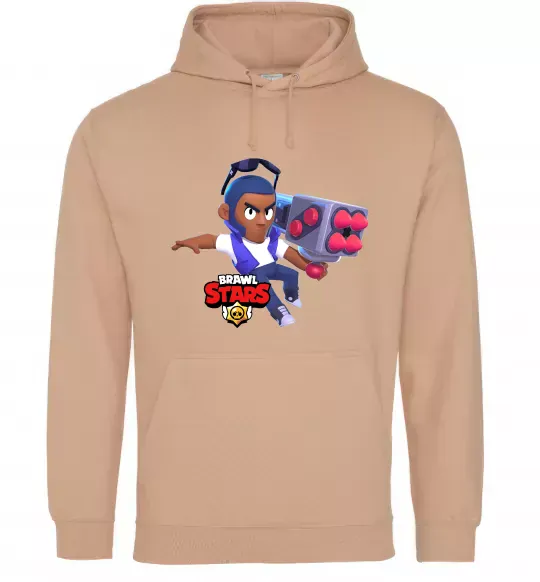 Женская толстовка (худи) Brawl Stars Брок Песочный фото