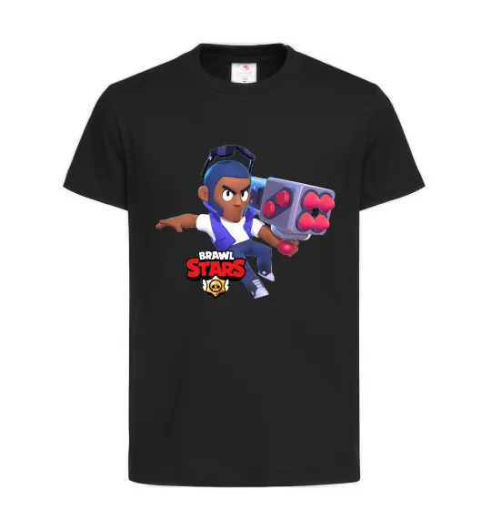 Детская футболка Brawl Stars Брок Черный фото